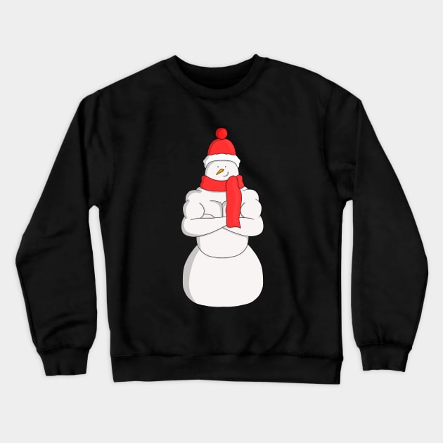 Muscle Snowman Crewneck Sweatshirt by DiegoCarvalho